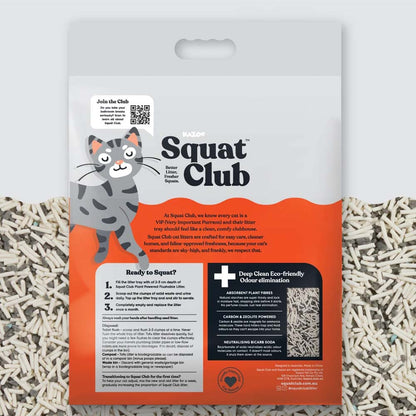 KAZOO Squat Club Deep Clean Eco Charcoal Cat Litter