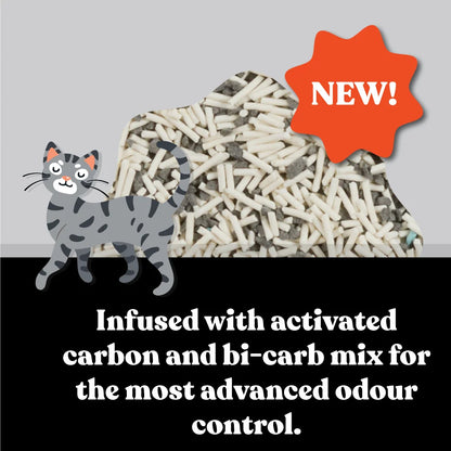 KAZOO Squat Club Deep Clean Eco Charcoal Cat Litter