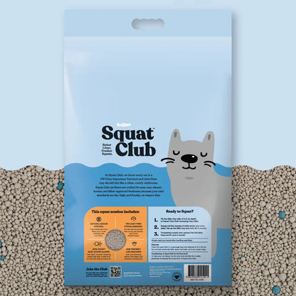 KAZOO Squat Club Fast Clumping Clay Cat Litter