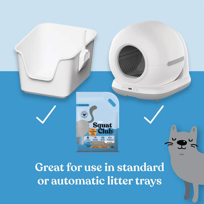KAZOO Squat Club Fast Clumping Clay Cat Litter
