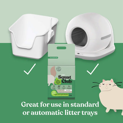 KAZOO Squat Club Plant Powered Flushable Cat Litter