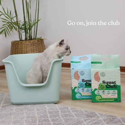 KAZOO Squat Club Plant Powered Flushable Cat Litter