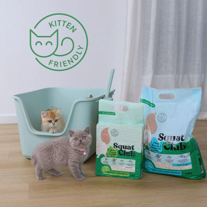 KAZOO Squat Club Plant Powered Flushable Cat Litter