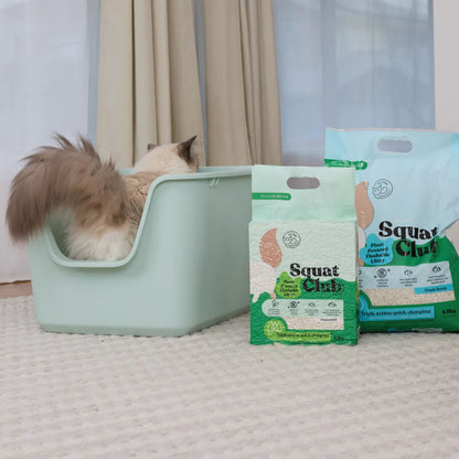 KAZOO Squat Club Plant Powered Flushable Cat Litter Fresh Scent