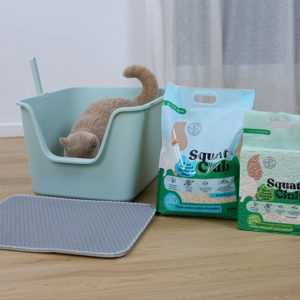 KAZOO Squat Club Plant Powered Flushable Cat Litter