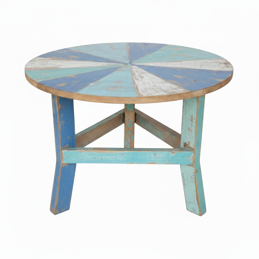 Kipas Boatwood Blue Coffee Table