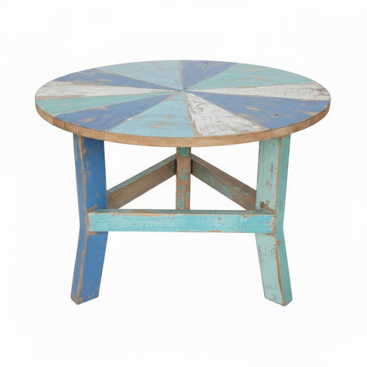 Kipas Boatwood Blue Coffee Table