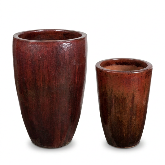 Lam Thanh Rubicund Glazed Terracotta Garden Pot