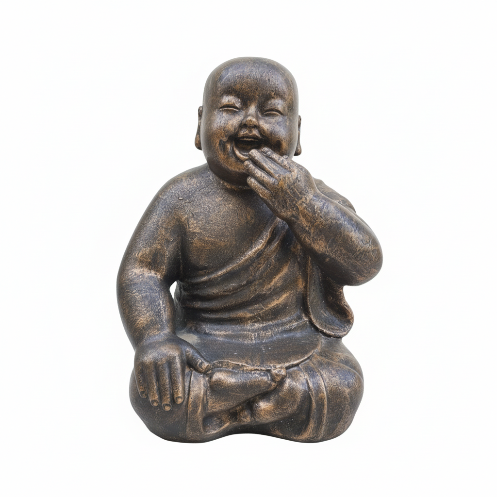 Laughing Monk Buddha Statue 