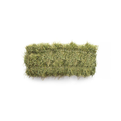 A green, leafy bale of hay.