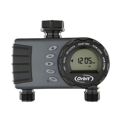ORBIT 1 Dial 2 Port/Outlet Hose Tap Timer