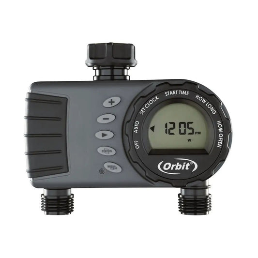 ORBIT 1 Dial 2 Port/Outlet Hose Tap Timer