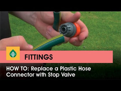 POPE 12mm Hose Connector with Stop Valve