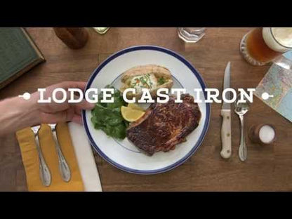 LODGE 10.5 Inch Square Cast Iron Grill Pan