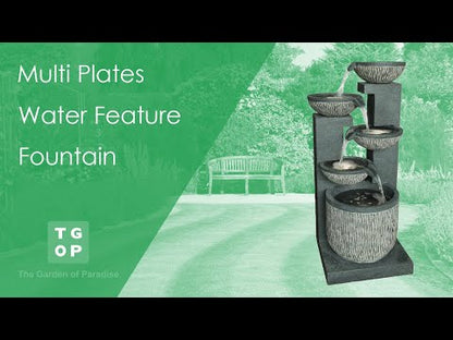 Multi Plates Water Feature Fountain