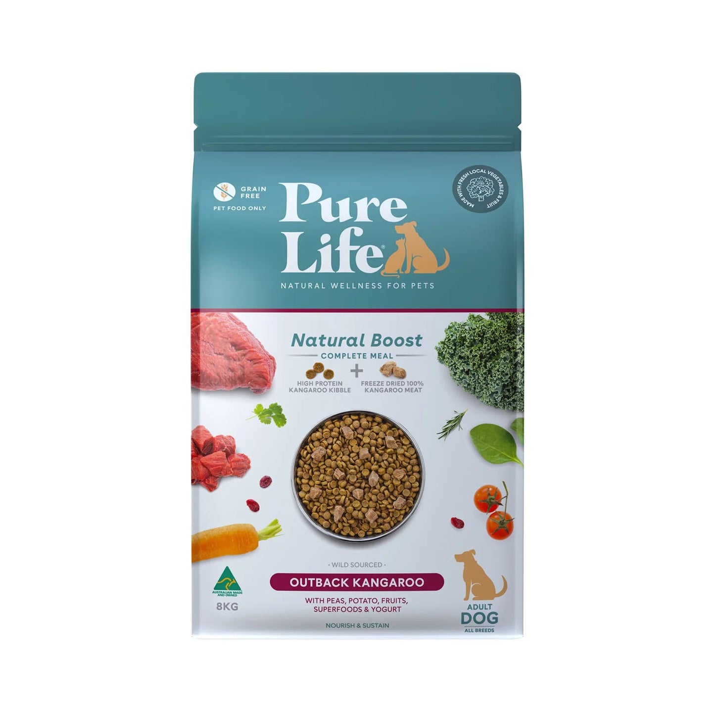 PURE LIFE Outback Kangaroo for Adult Dogs
