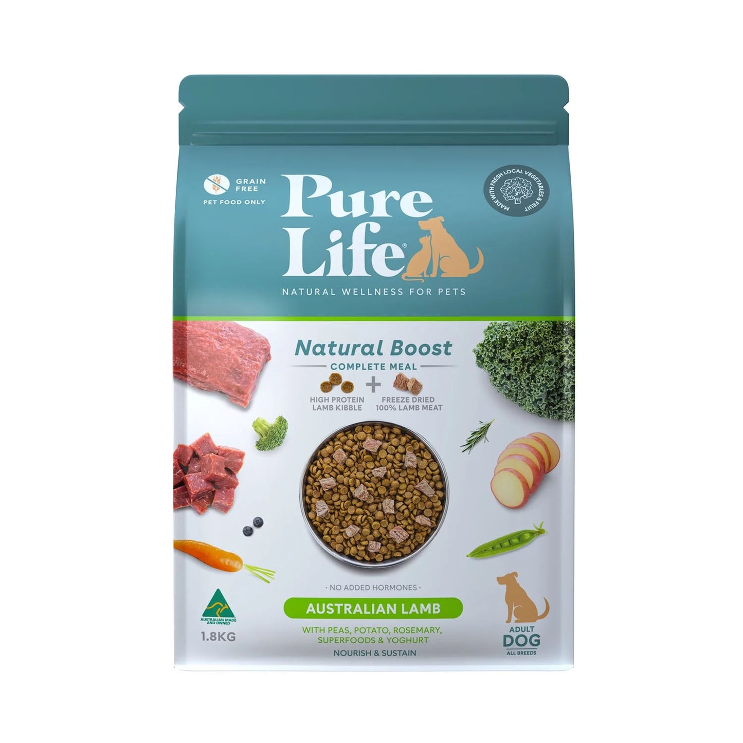 PURE LIFE Australian Lamb for Adult Dogs
