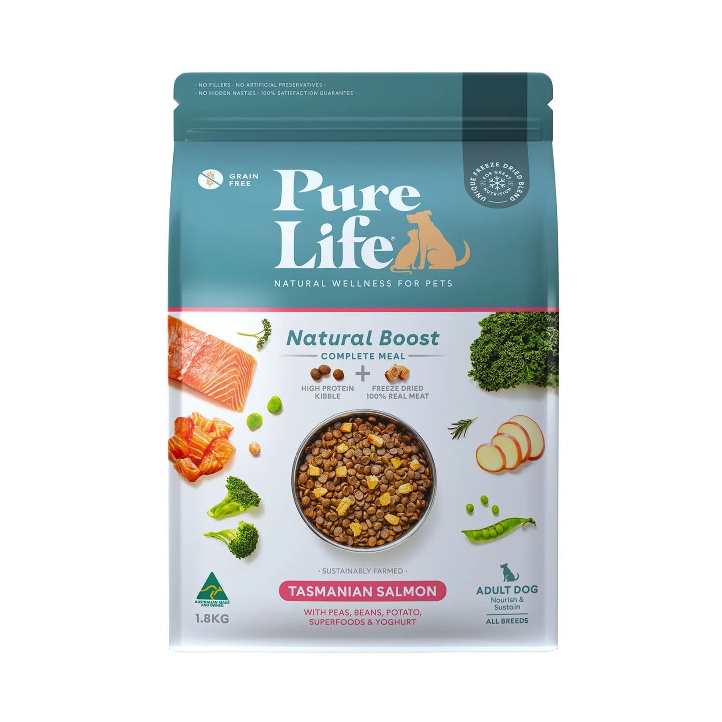 PURE LIFE Tasmanian Salmon for Adult Dogs
