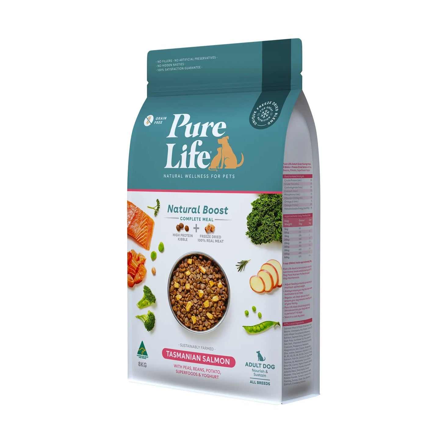 PURE LIFE Tasmanian Salmon for Adult Dogs