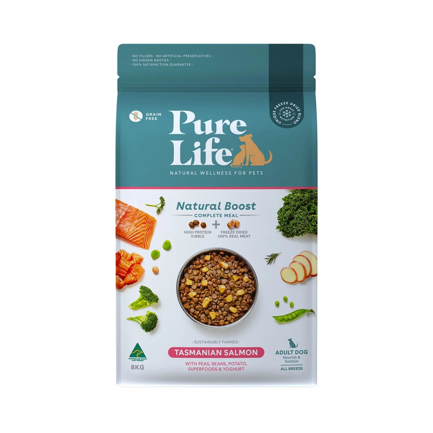 PURE LIFE Tasmanian Salmon for Adult Dogs