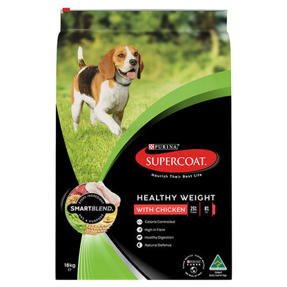 PURINA Supercoat Smartblend Adult Healthy Weight Dog Food With Chicken