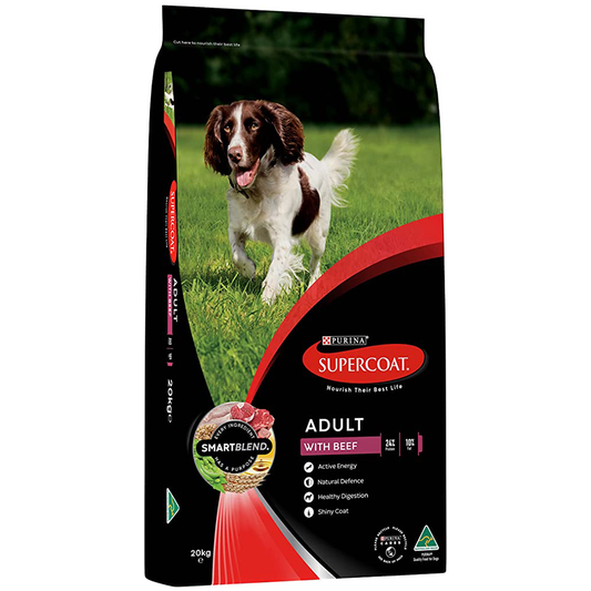 SUPERCOAT Smartblend Adult Dog Food With Beef