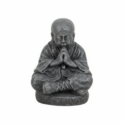 Seated Monk Buddha on White Background