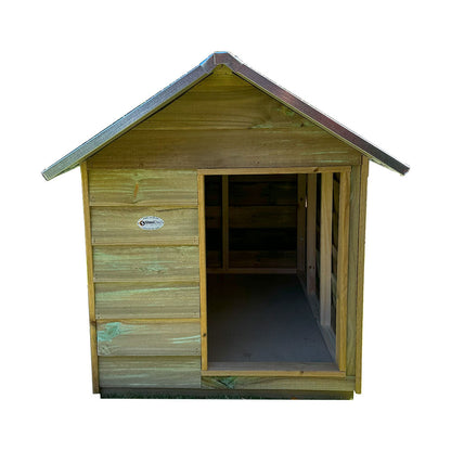 STEEL CHIEF Timber Dog Kennel (Gable Roof)