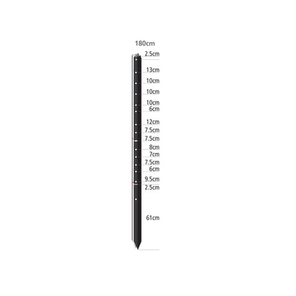 WHITES RURAL Stockpost - Black Bituminous