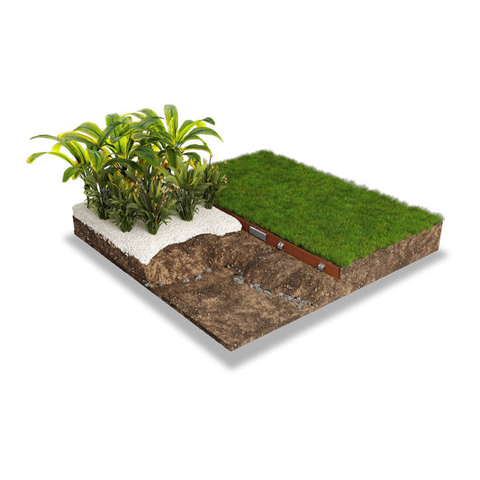 STRAIGHTCURVE Rigid ClickConnect Garden Edging
