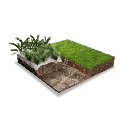 STRAIGHTCURVE Rigid ClickConnect Garden Edging