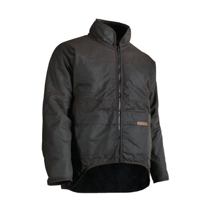 STYX MILL Oilskin Brown Long Sleeve Classic Jacket