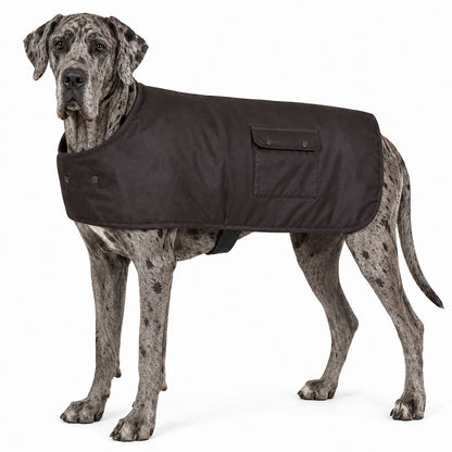 STYX MILL Oilskin Brown Lined Dog Coat