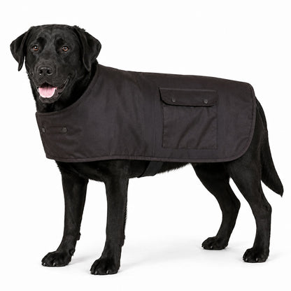 STYX MILL Oilskin Brown Lined Dog Coat