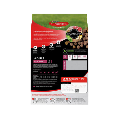 SUPERCOAT Smartblend Adult Dog Food With Beef