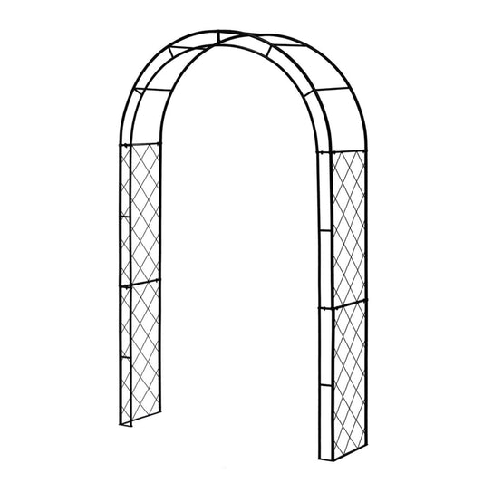 TAKASHO Lattice Metal Garden Arch – Round Top