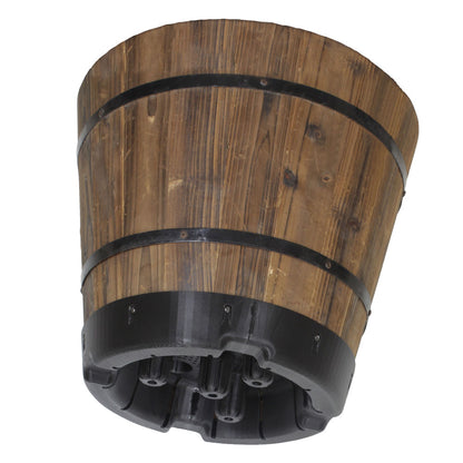 TAKASHO VegTrug Wooden Planter Barrel