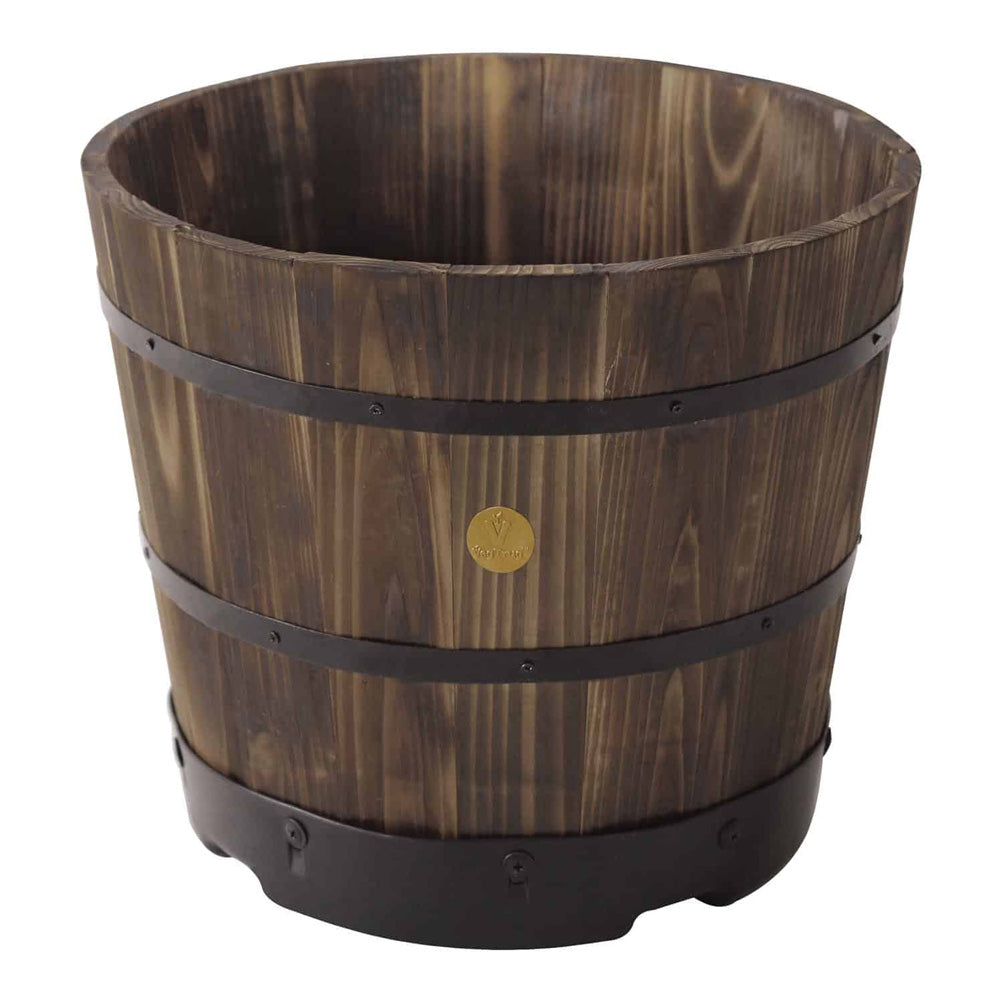 TAKASHO VegTrug Wooden Planter Barrel