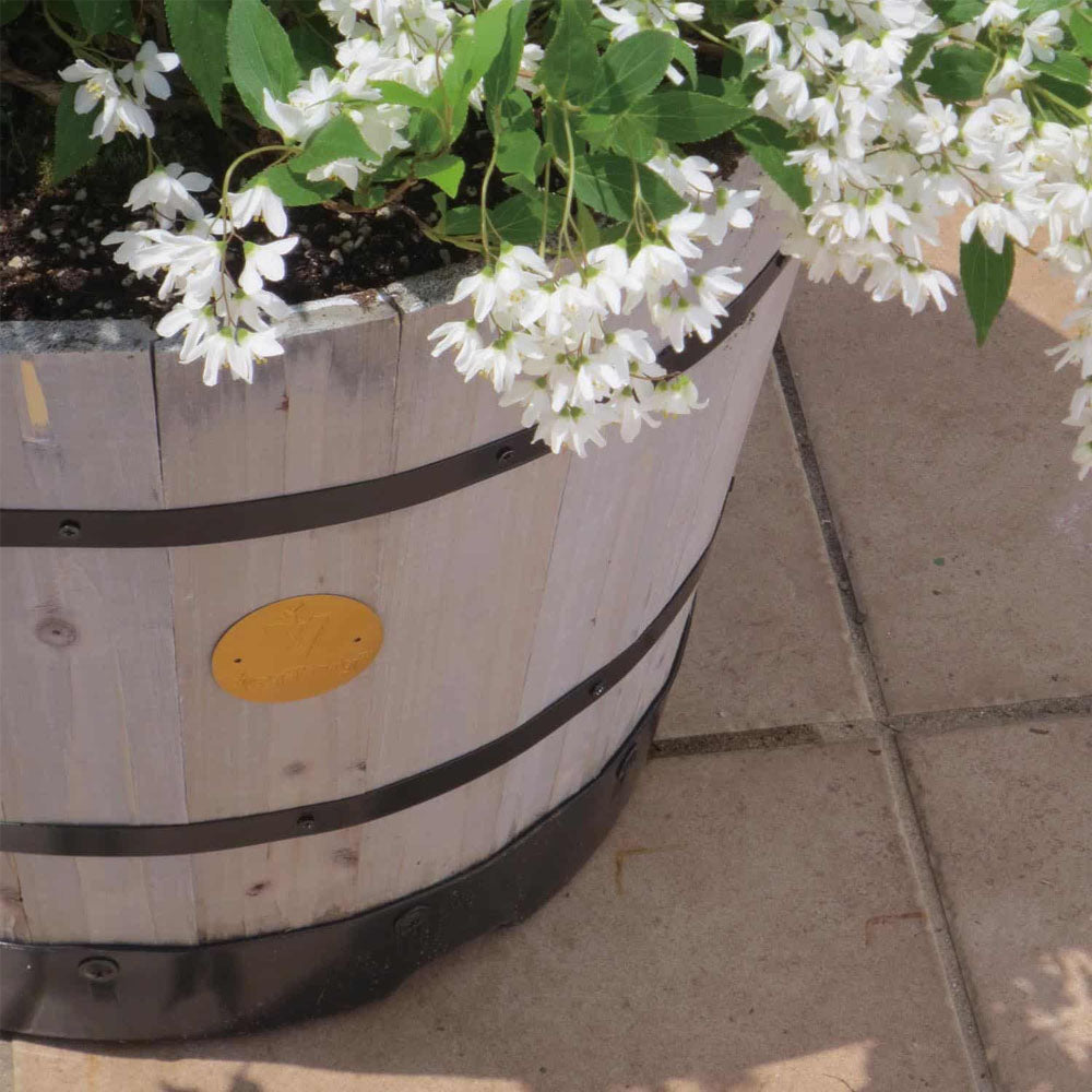 TAKASHO VegTrug Wooden Planter Barrel