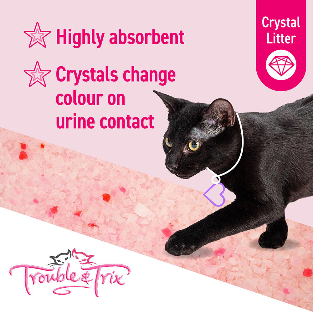 TROUBLE & TRIX Crystal Cat Litter - Lavender Scent