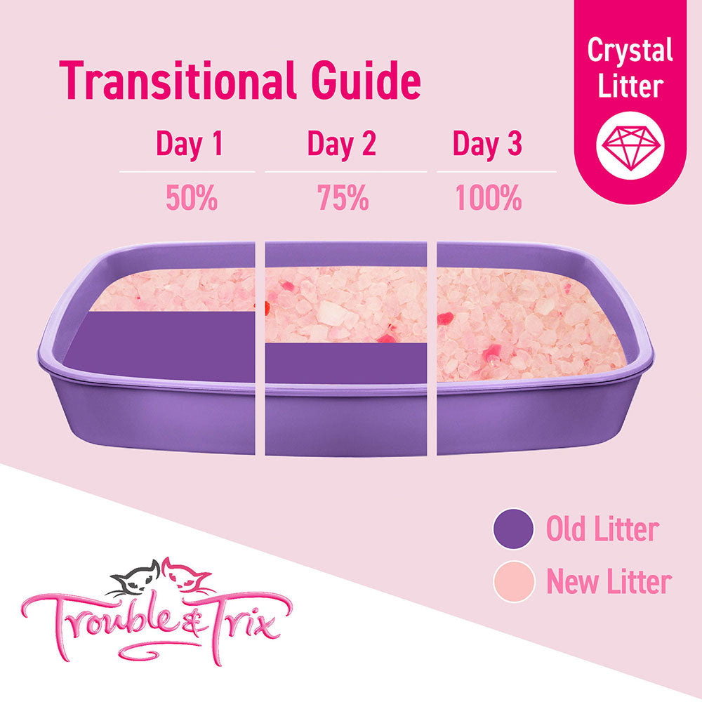 TROUBLE & TRIX Crystal Cat Litter - Lavender Scent