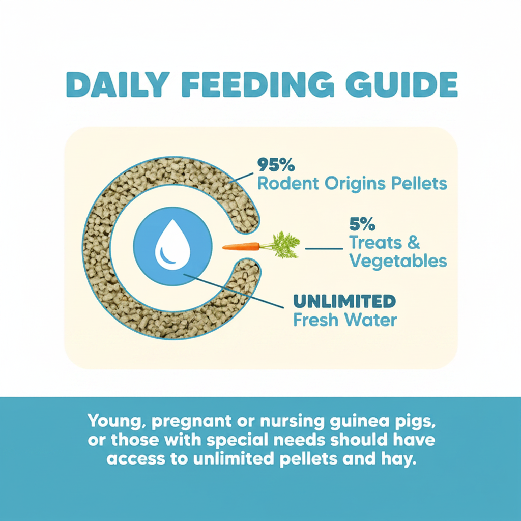 Vetafarm Rodent Origins Daily Feeding Guide White Background