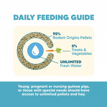 Vetafarm Rodent Origins Daily Feeding Guide White Background