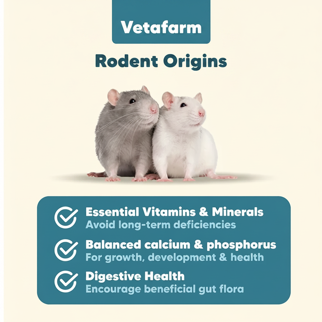 Vetafarm Rodent Origins Long-term Health Panel White Background