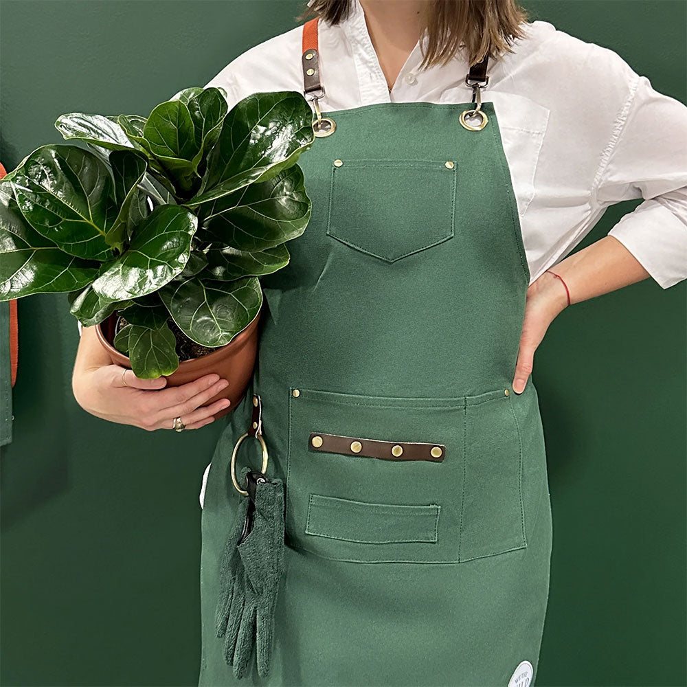 WE THE WILD Green Canvas Gardening Apron