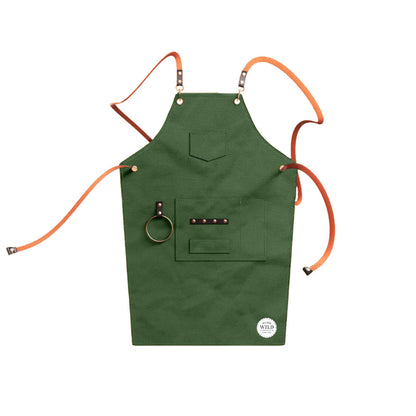 WE THE WILD Green Canvas Gardening Apron