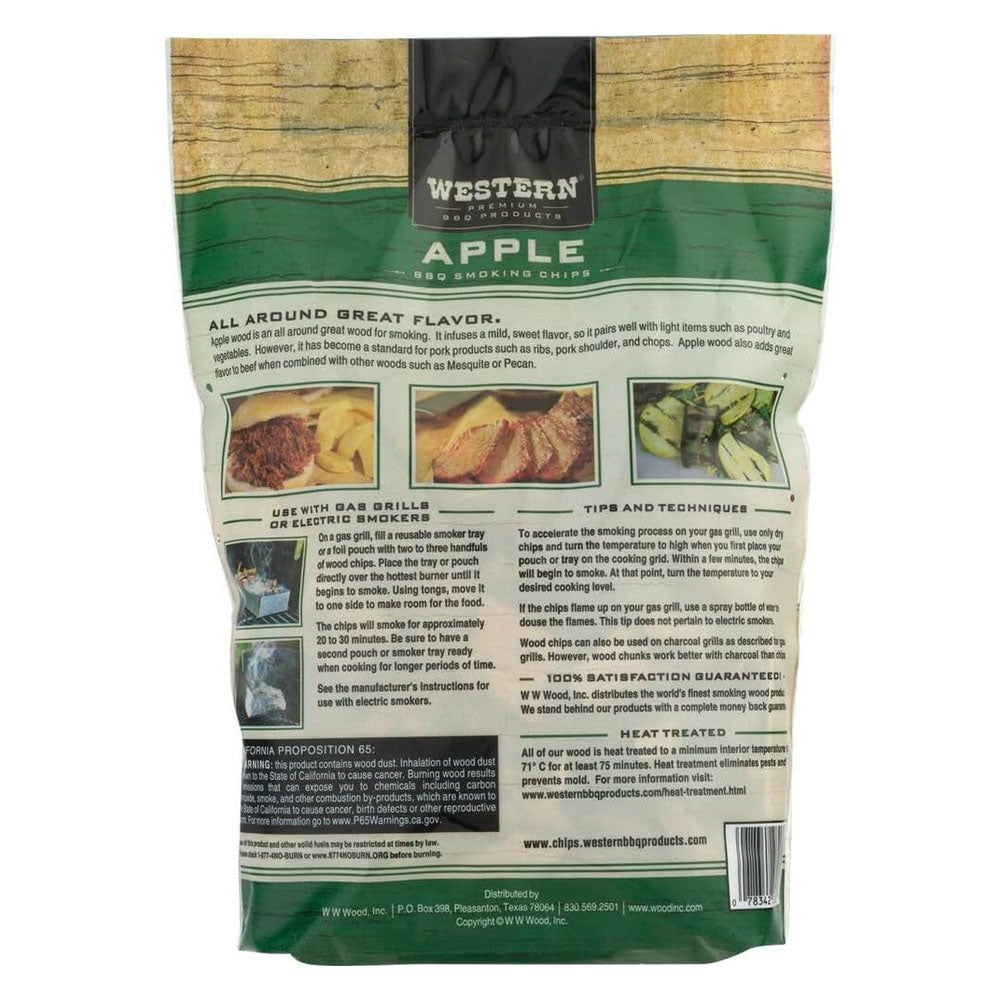 Western BBQ Smoking Wood Chips Apple