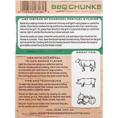 Western BBQ Smoking Wood Chunks Apple