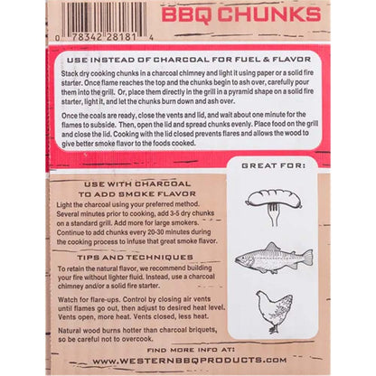 Western BBQ Smoking Wood Chunks Cherry