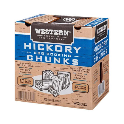 Western BBQ Smoking Wood Chunks Hickory